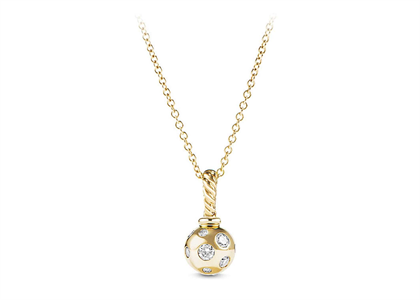 Gold Plated CZ Studded Pendant